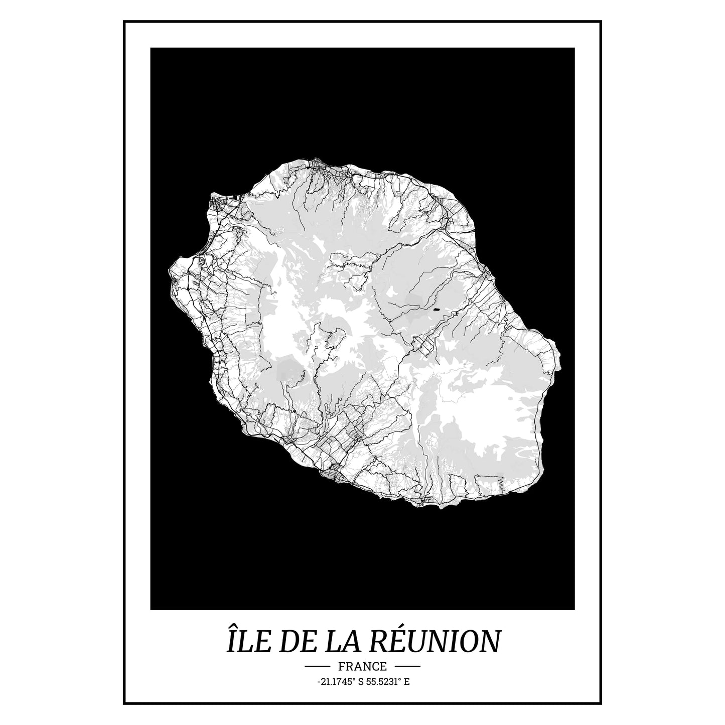 Affiche Ile de la Réunion