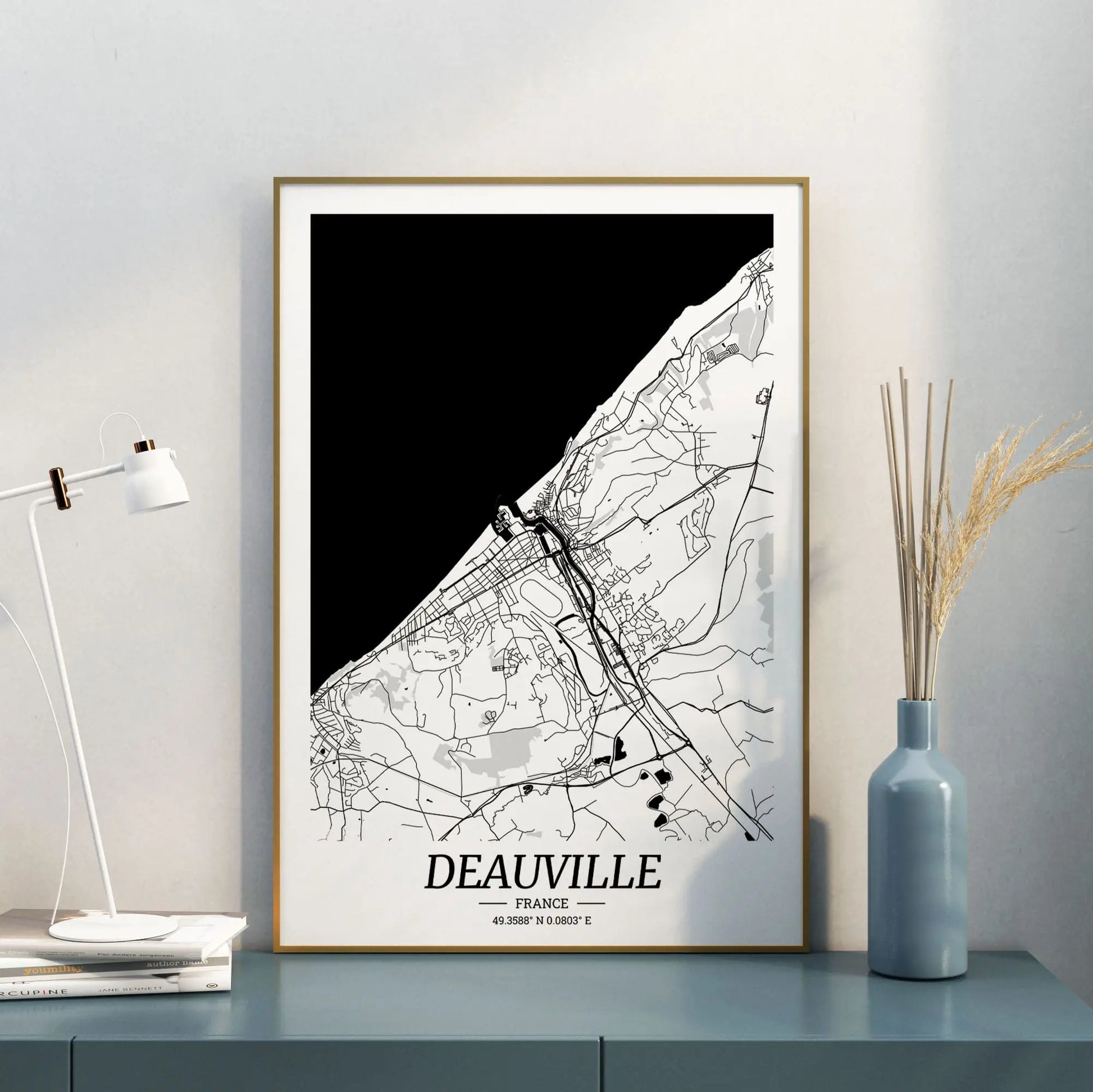 Carte-DEAUVILLE-affiche-ville