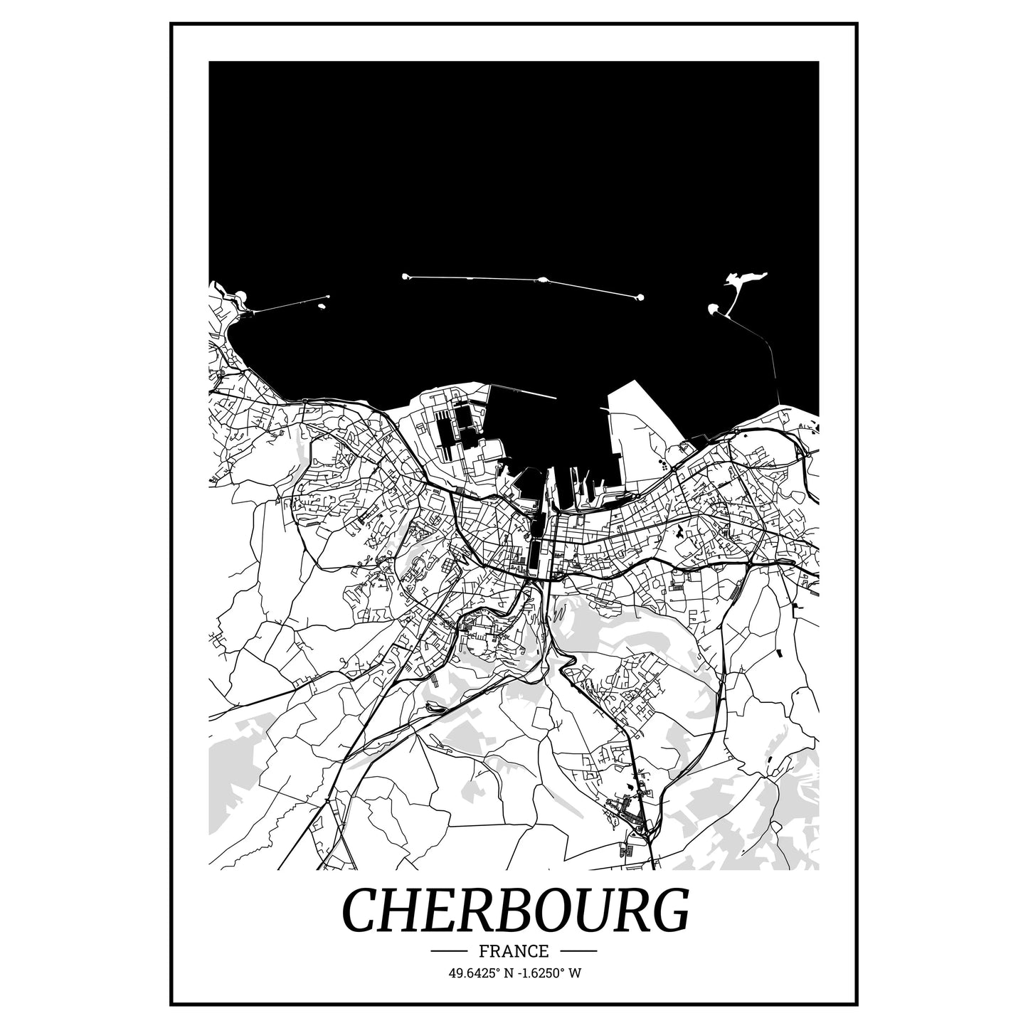 affiche-carte-cherbourg