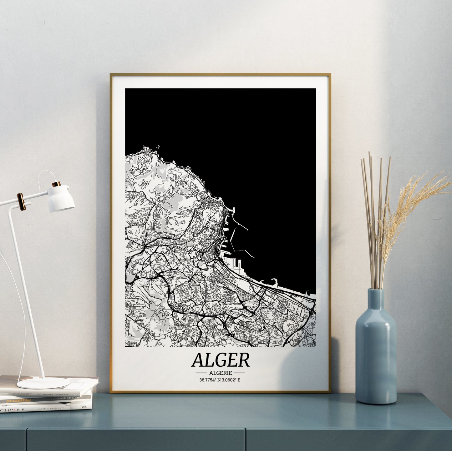 affiche-alger-carte-ville-algerie