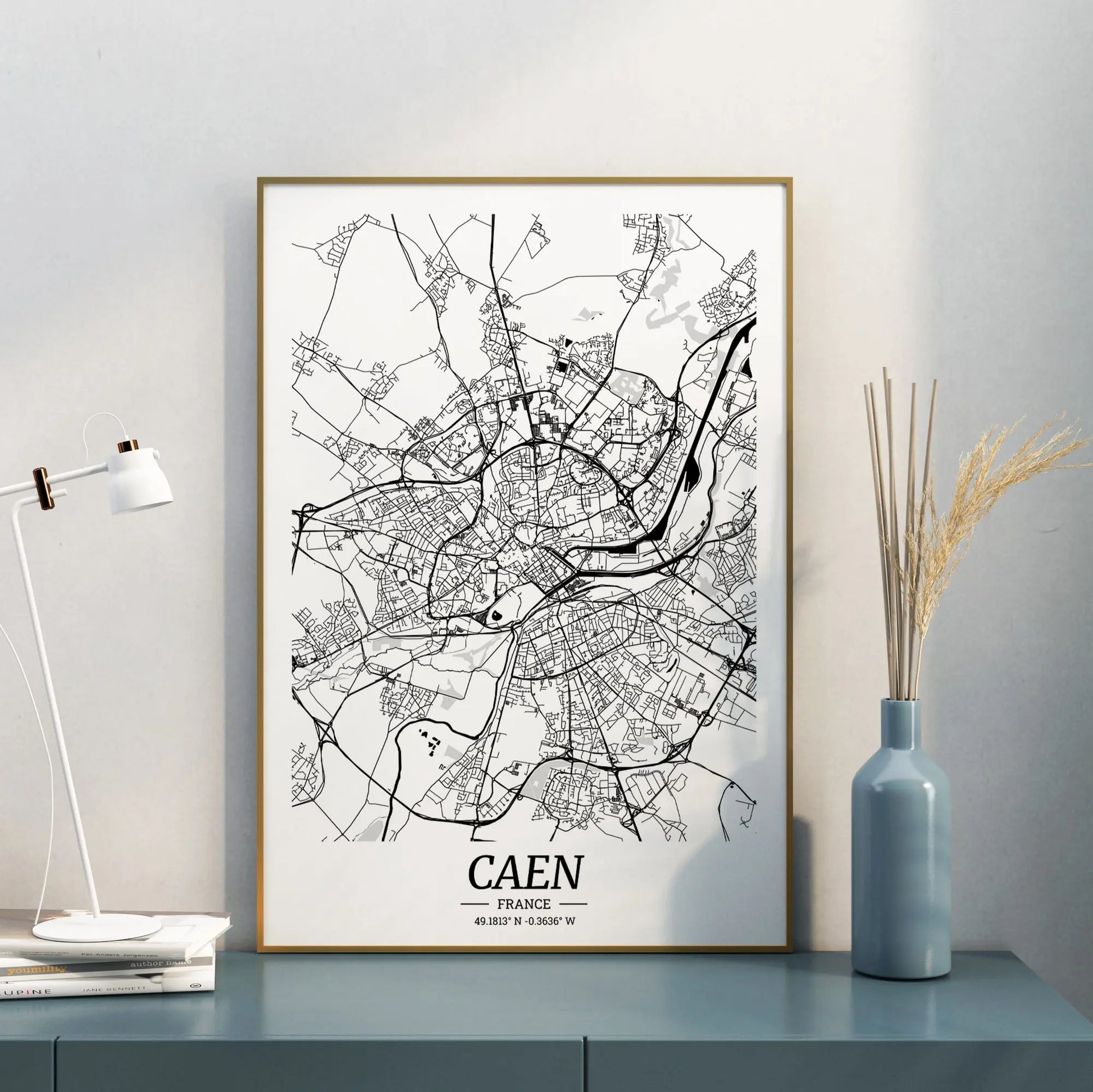 Affiche-carte-Caen